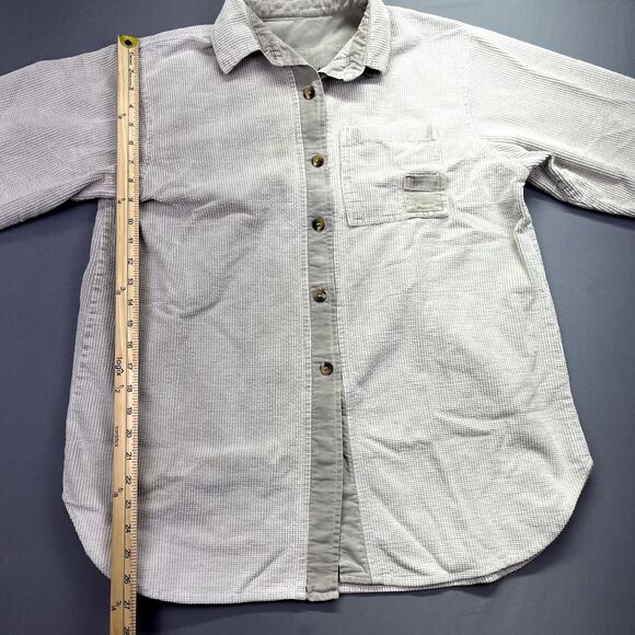 VTG Cotton USA By George Hagopian Women’s Jacket Duster Light Grey denim Small - Picture 2 of 12